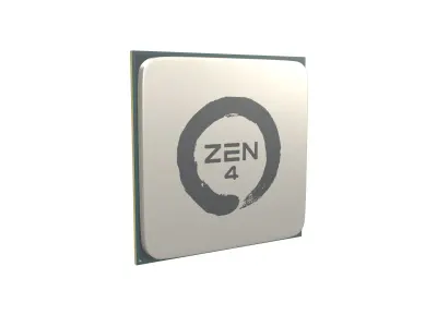 AMD AM4 Zen 4 CPU V1 001 3D model