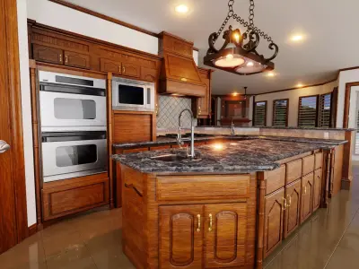 Kitchen hawaiian style 3D model