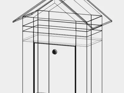 Red Mailbox 3D model