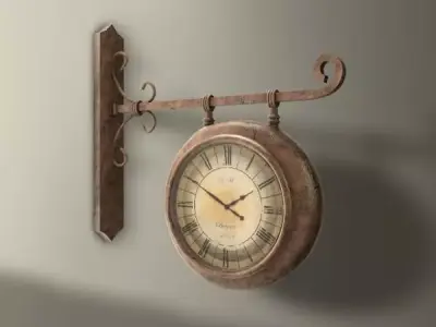 Wall Bracket Clock 3D model
