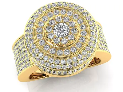 Big fancy mans ring 3D print model