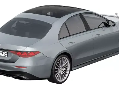Mercedes-Benz S-Class W223 AMG-Line 2027 3D model