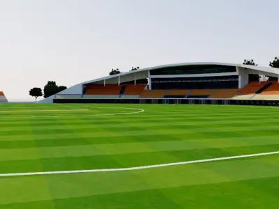 Guanggong International Cricket Stadium - China 3D model