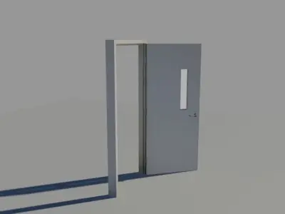 Door 10 Office Low-poly 3D model