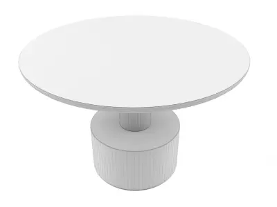 Sunpan - Monaco Coffee Table - Gold Low-poly 3D model