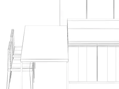 Kitchen Furniture Set 20 3D model