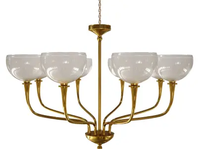 Chandelier TINKO white  lighting 3D model
