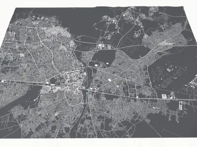 Cityscape Adana Turkey 3D model