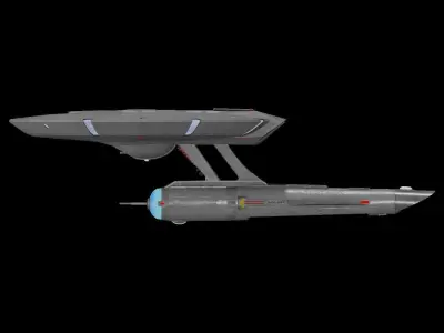 Star Trek USS Archer NCC-627 Starship Low-poly 3D model
