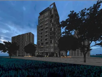 HOUSI RESIDENCIAL BUILDING 3D model