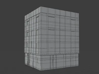 Architectural Building-7 Free low-poly 3D model