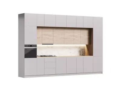 Modern kitchen 02 3D model