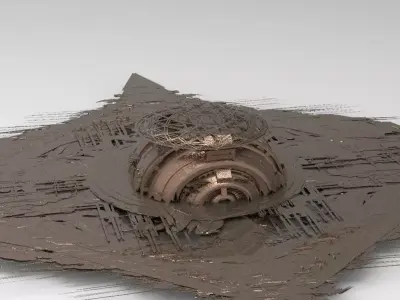 Sci Fi Locust hive Floor 3D model