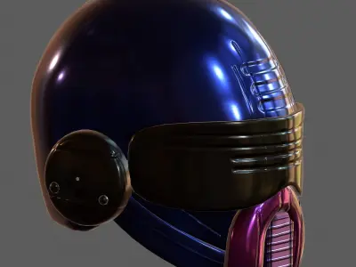 Gas mask helmet 3d model scifi Low-poly  Low-poly 3D model 409