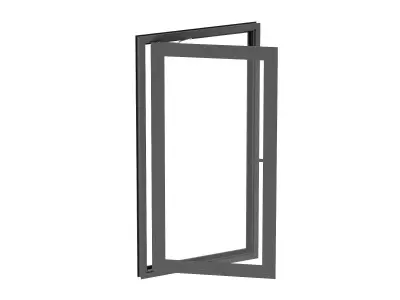 Aluminium Door 01 3D model