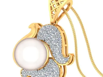 Ring Earrings Pendant Combo - PS09 3D print model