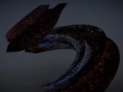 Curved Futuristic Building 3D model