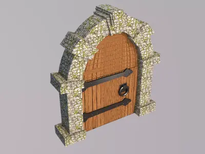 Medieval Door 3D model