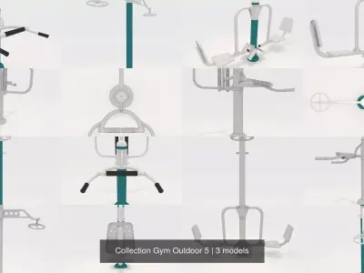 Collection Gym Outdoor 5 3D Model Pack