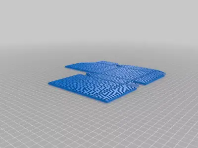 Greek Meander Lamp 3D print model