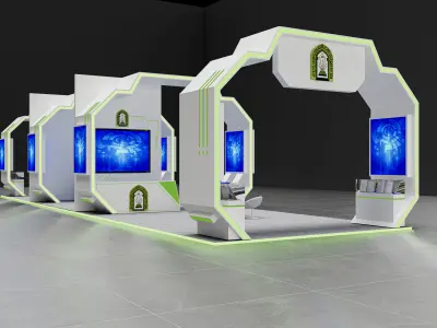 booth 3D model
