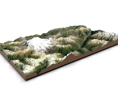  Mountain landscape 3D model