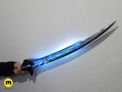 Alita Battle Angel Damscus Blade Sword 3D print model