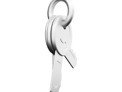 3D Door keys 3D model