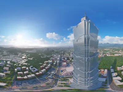 Taipei 101 building 3D model