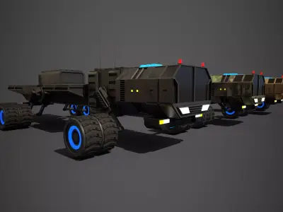 Rover Eight Low-poly 3D model