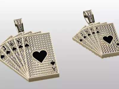 solitaire 3D model