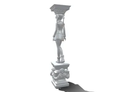 mordan lady pillar  3D model