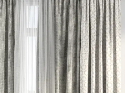 Curtain Set 141 3D model
