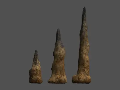 Stalagmite Set - Web 3D model