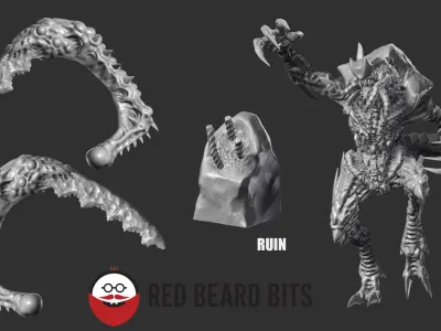 Xenoteras Lurker 3D print model