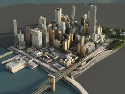  Manhattan Lower Part04 Low Poly 