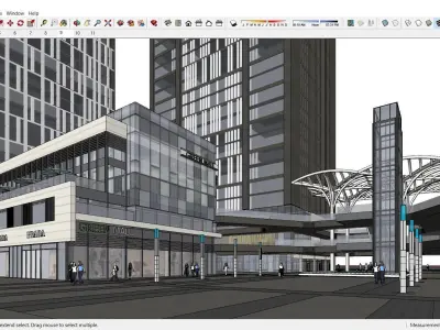 Sketchup Shopping Center G6 3D model