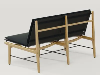 DWR Finn Two-Seater Sofa 3D model