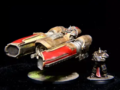 Obsidian Guard - Immortals - Corvid Assault Skimmer 3D print model