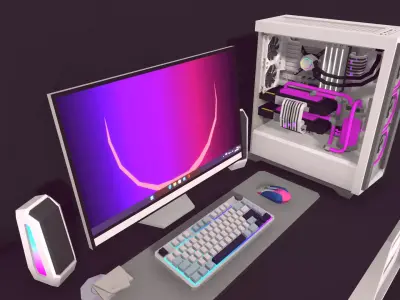 poly bicycles 3D model