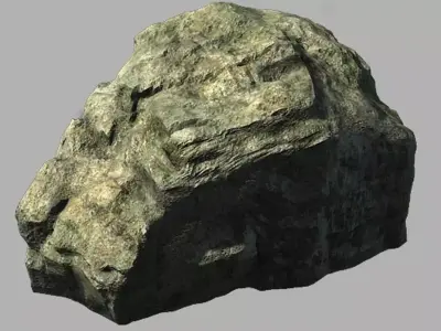 Huangguoshu Waterfall - Stone 01 3D model