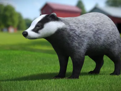  European Badger Grey Rigged 