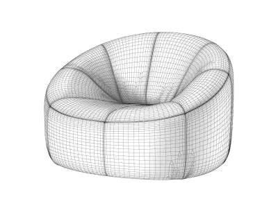 Pumpkin Armchair 3D model