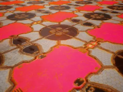 PBR Sci-Fi Spaceship Texture 42 Low-poly 3D model