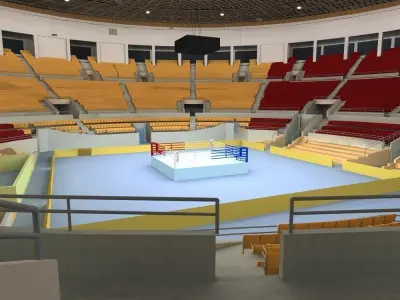 Boxing Arena 3D model