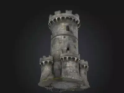 Stone Fortress Tower 3D print model