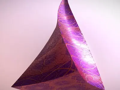 Truncated twisted pyramid 3D model