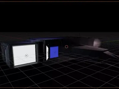 3D Spaceship Low-poly 3D model