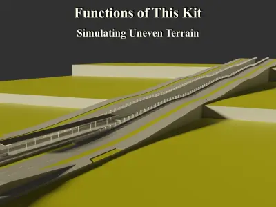 Building Blocks for Modern City Scenes - Kit 03 3D model