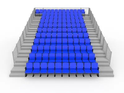 Bleachers 16 3D model